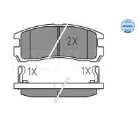 MEYLE 025 217 0615/W Pastiglie freno Posteriore per