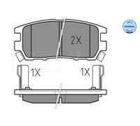 MEYLE 025 218 4014/W Pastiglie freno Posteriore per