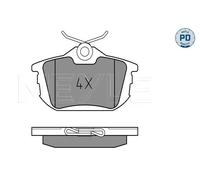 Pastiglie freno Assale posteriore 025 218 6115/PD MEYLE per MITSUBISHI VOLVO