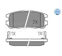 Pastiglie freno Assale posteriore 025 218 7514/W MEYLE per OPEL ISUZU