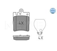 Pastiglie freno Assale posteriore 025 218 9915 MEYLE per MERCEDES-BENZ CLASSE E