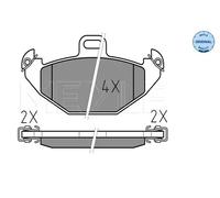Pastiglie freno Assale posteriore 025 219 6514 MEYLE per RENAULT LAGUNA I