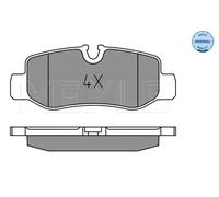 Pastiglie freno Assale posteriore 025 221 0118 MEYLE per MERCEDES-BENZ CLASSE V