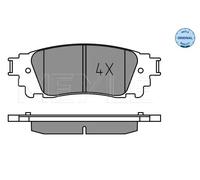 MEYLE Kit pastiglie freni 025 221 5315 posteriore per Lexus NX