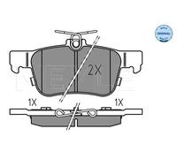 Pastiglie freno Assale posteriore 025 222 3116 MEYLE per FORD FORD USA