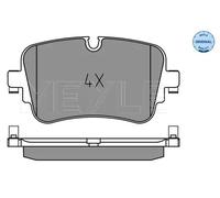 Pastiglie freno Assale posteriore 025 223 0717 MEYLE per AUDI VW