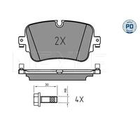 MEYLE 025 223 0717/PD Kit pastiglie freni