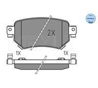 Pastiglie freno Assale posteriore 025 223 4915 MEYLE per MAZDA 6 Familiare