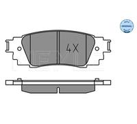 Pastiglie freno Assale posteriore 025 224 3415 MEYLE per LEXUS TOYOTA
