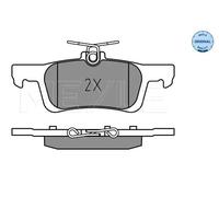Pastiglie freno Assale posteriore 025 228 0714 MEYLE per FORD FIESTA VII