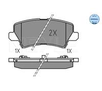MEYLE 025 229 0115 Kit pastiglie freni