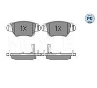 MEYLE 025 232 5817/PD Pastiglie freno Posteriore per