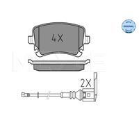 Pastiglie freno Assale posteriore 025 233 2617/W MEYLE per VW AUDI