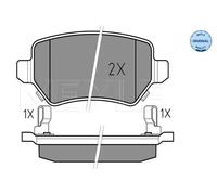 Pastiglie freno Assale posteriore 025 234 1715/W MEYLE per OPEL KIA