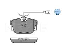 Pastiglie freno Assale posteriore 025 234 4616/W MEYLE per VW SEAT FORD