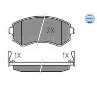 Pastiglie freno Assale posteriore 025 235 0216/W MEYLE per NISSAN ALMERA I