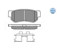 Pastiglie freno Assale posteriore 025 235 4314/W MEYLE per KIA HYUNDAI SSANGYONG