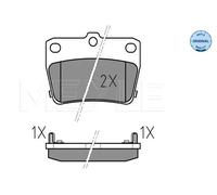 Pastiglie freno Assale posteriore 025 236 5614/W MEYLE per TOYOTA RAV 4 II