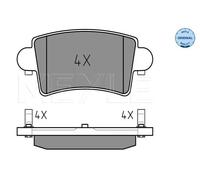 MEYLE 025 236 6916 Pastiglie freno Posteriore per
