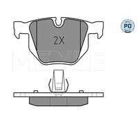 MEYLE 025 237 3217/PD Pastiglie freno Posteriore per