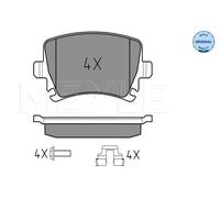 Pastiglie freno Assale posteriore 025 239 1417 MEYLE per VW SKODA AUDI SEAT