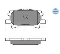 MEYLE 025 239 6715 Pastiglie freno Posteriore per
