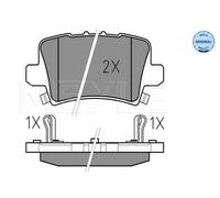 Pastiglie freno Assale posteriore 025 240 8615/W MEYLE per HONDA