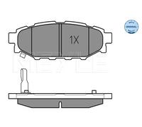 Pastiglie freno Assale posteriore 025 242 7114/W MEYLE per SUBARU TOYOTA