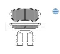 MEYLE 025 242 7614/W Pastiglie freno Posteriore per