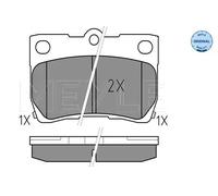 MEYLE 025 243 2315/W Pastiglie freno Posteriore per