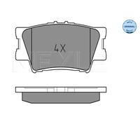 Pastiglie freno Assale posteriore 025 243 3815 MEYLE per TOYOTA LEXUS