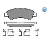 Pastiglie freno Assale posteriore 025 244 6519 MEYLE per FIAT PEUGEOT CITROËN