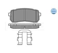 Pastiglie freno Assale posteriore 025 245 5915/W MEYLE per KIA HYUNDAI