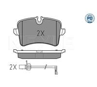 MEYLE 025 246 0617/PD Pastiglie freno Posteriore per