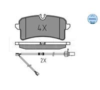 MEYLE 025 246 4317 Kit pastiglie freni