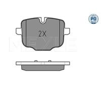 MEYLE Kit pastiglie freni 025 247 0318/PD Posteriore predisposto per avviso usura con accessori