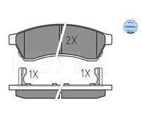 Pastiglie freno Assale posteriore 025 247 4414/W MEYLE per CHEVROLET EPICA