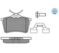 MEYLE 025 247 6516/W Pastiglie freno Posteriore per