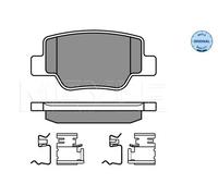 Pastiglie freno Assale posteriore 025 249 2616/W MEYLE per TOYOTA VERSO