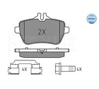 Pastiglie freno Assale posteriore 025 250 7119 MEYLE per MERCEDES-BENZ CLASSE S