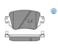 Kit Pastiglie Freno Freno A Disco Meyle 0252510917 Meyle-original: True To Oe.