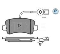 Pastiglie freno Assale posteriore 025 251 1218/PD MEYLE per NISSAN OPEL RENAULT