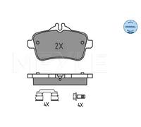 Meyle Brake Pad Set 252521618