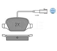 MEYLE 025 252 3717 Pastiglie freno Posteriore per