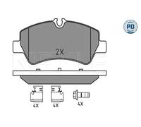 MEYLE Kit pastiglie freno, Freno a disco per FORD 025 256 0418/PD