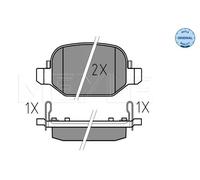 MEYLE 025 256 5217 Pastiglie freno Posteriore per