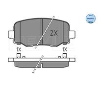 Pastiglie freno Assale posteriore 025 257 3318 MEYLE per JEEP FIAT