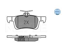 MEYLE 025 258 4116 Pastiglie freno Posteriore per