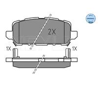 Pastiglie freno Assale posteriore 025 259 4717 MEYLE per HONDA HR-V e:Ny1