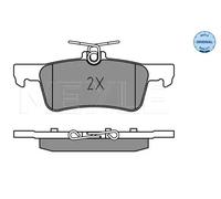 Pastiglie freno Assale posteriore 025 259 6816 MEYLE per PEUGEOT 308 II